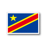 コンゴ民主共和国国旗ステッカー