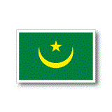 モーリタニア国旗ステッカー