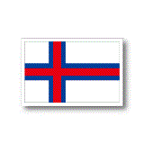 フェロー諸島（デンマーク領）旗ステッカー