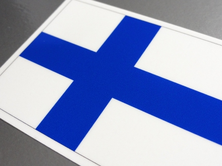 ステッカー通販 国旗ステッカー ヨーロッパ フィンランド国旗ステッカー