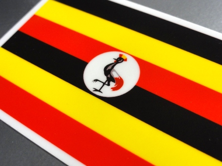 ステッカー通販 国旗ステッカー アフリカ ウガンダ国旗ステッカー