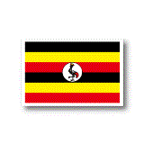 ウガンダ国旗ステッカー