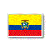エクアドル国旗ステッカー