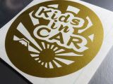 「KIDS in CAR」　旭日旗＋富士山デザインステッカー　・子どもが乗ってます・和風・日本