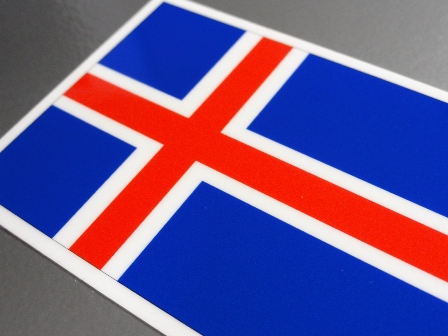 ステッカー通販】 ＞ 国旗ステッカー ＞ ヨーロッパ ＞ アイスランド 