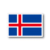 アイスランド国旗ステッカー